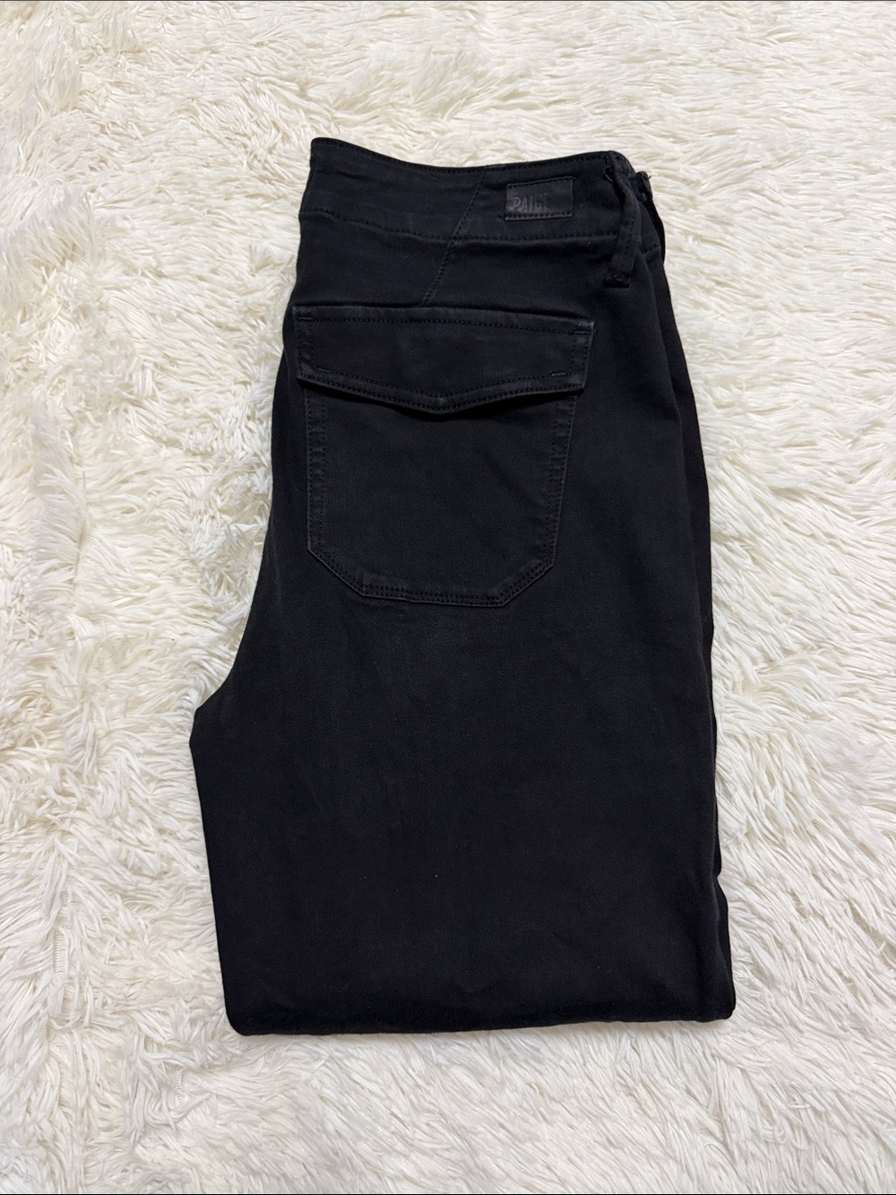 PAIGE Women's Black Mayslie Jean Jogger - Picture 2 of 7